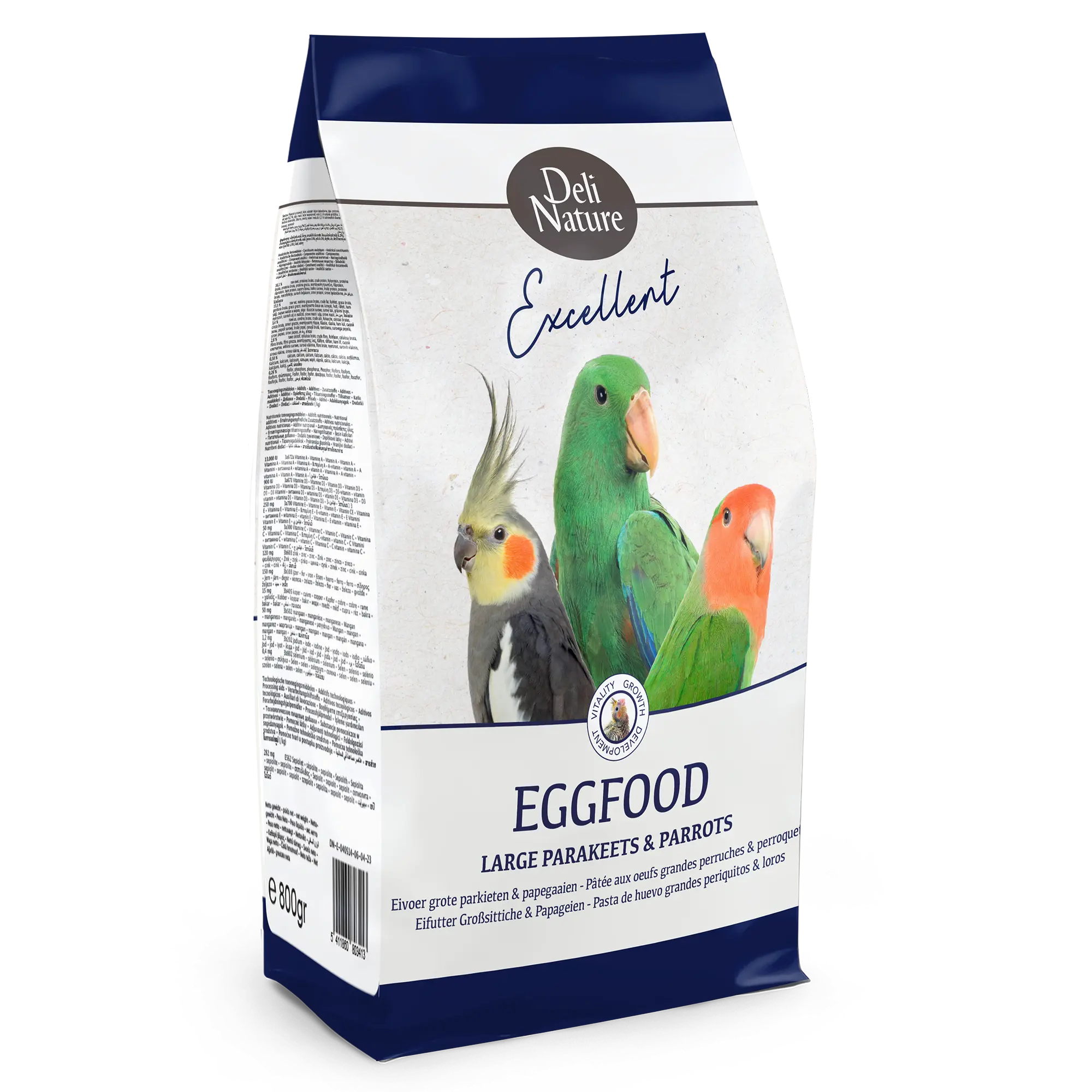 Äggfoder Parakiter och Papegojor