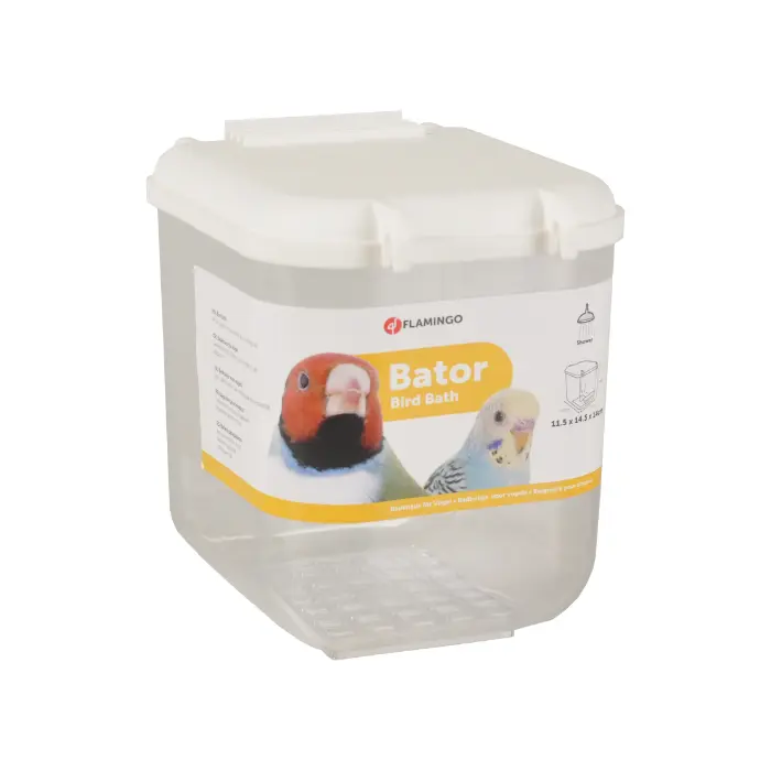 Badkar att hänga i fågelbur eller voljär, funkar både invändigt eller på utsidan vid en lucka.