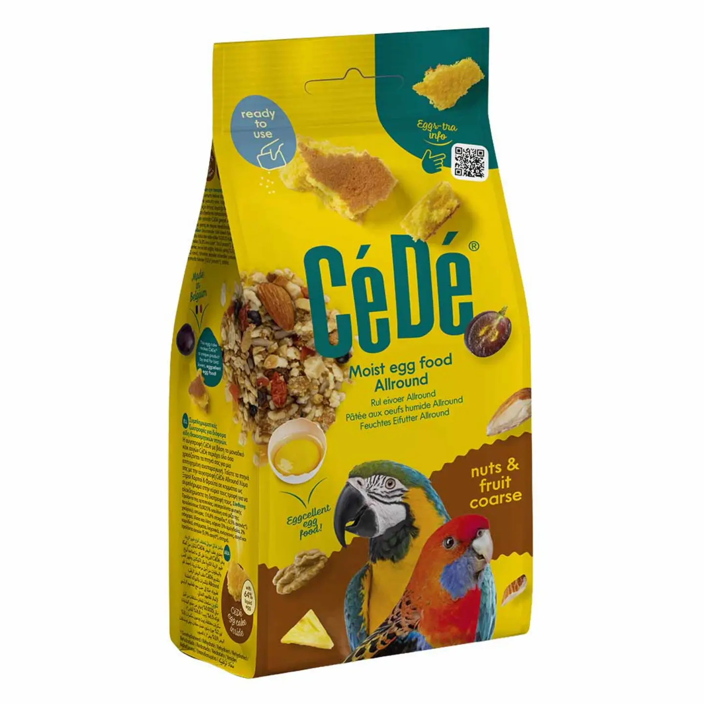 CéDé Äggfoder Fuktig Allround Nötter & Frukt Grov 200 g