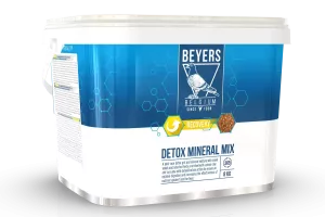 Gritmix med mineraler och pellets för detox till duvor