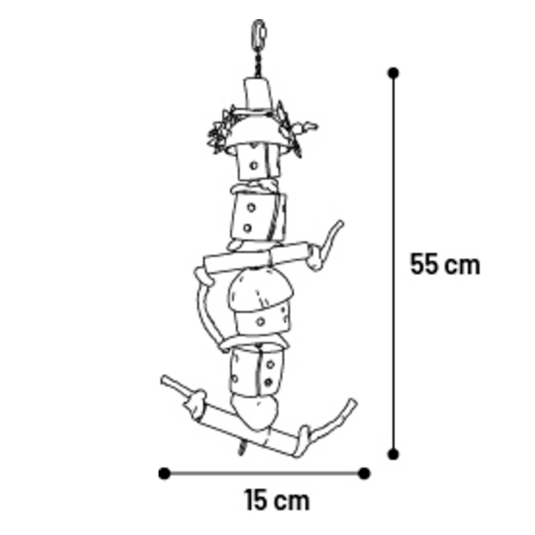 Fågelleksak Suva 55 cm
