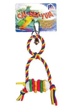 Fågelleksak med snäckor och lime