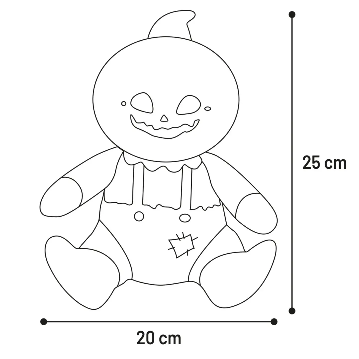 Halloween leksak Little man Pompo 25 cm