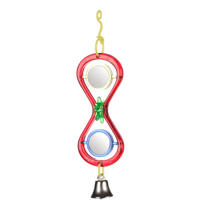 Färgglada spegelleksaker med bjällra - 20cm