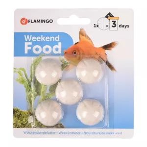 Weekend 3 dagars fiskfoder kulor för sötvattenfisk 5 -pack