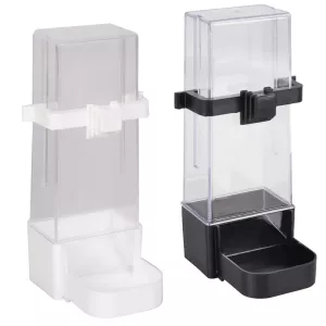 Vatten och Foderautomat Extra Kraftig 200 ml – Svart och Vit