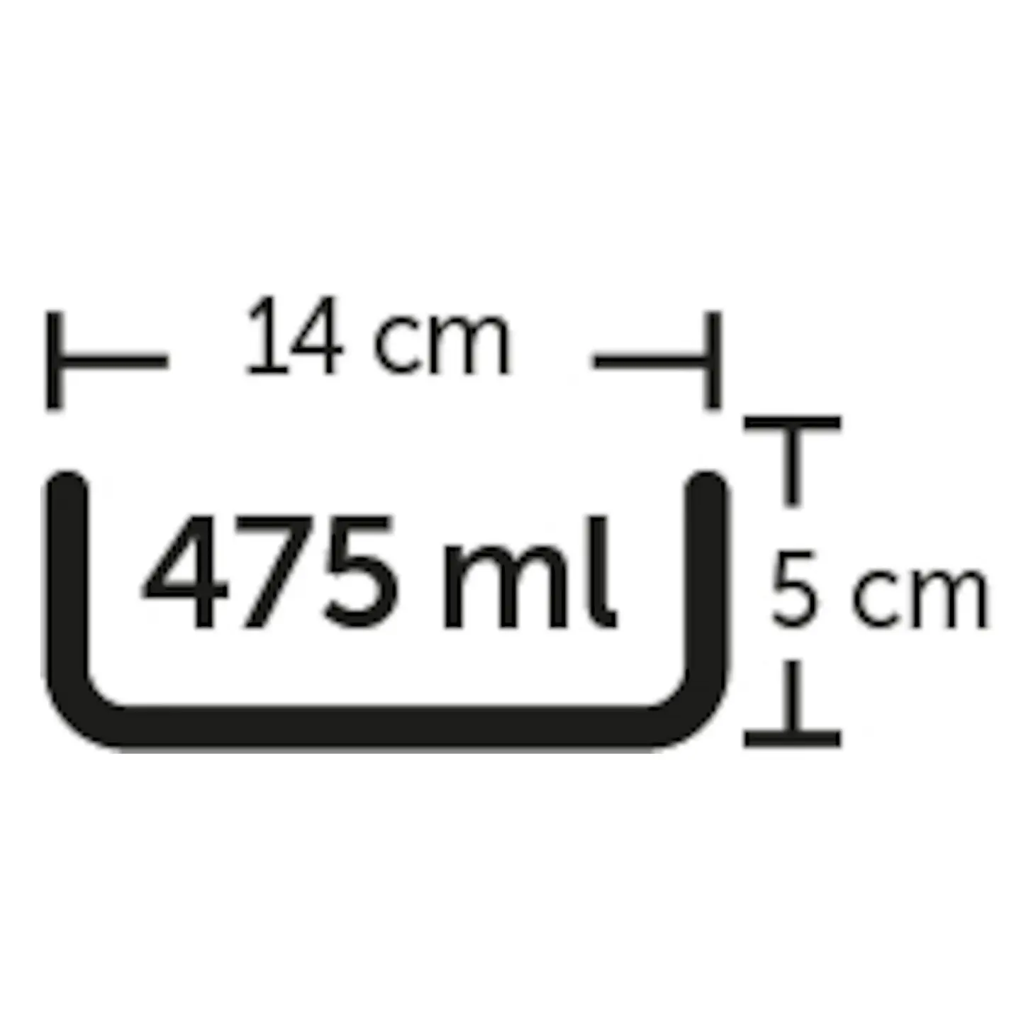 Keramikskål stor glaserad 475ml