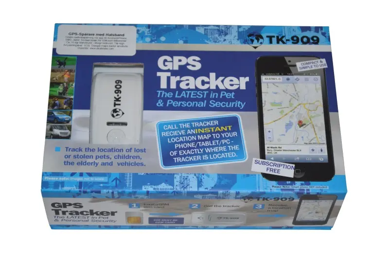 Gps spårare med halsband INGET abonnemang behövs!