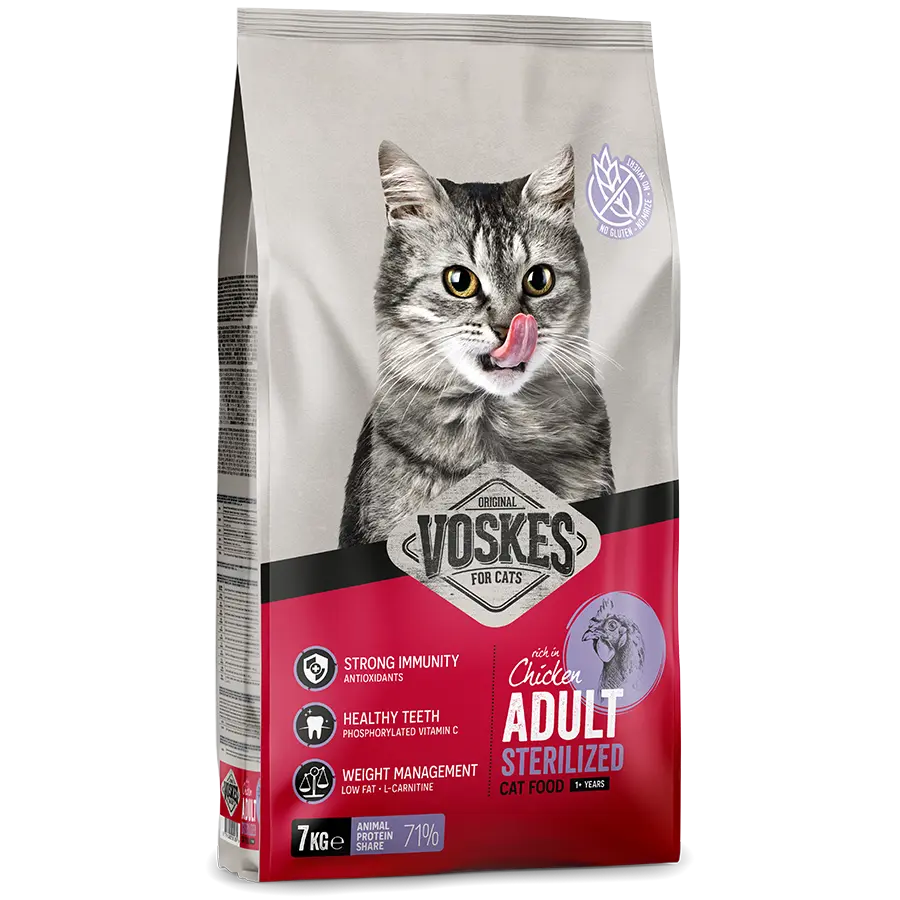 Voskes Cat Chicken Adult Sterilized kattfoder