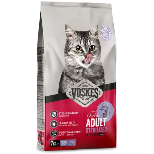Voskes Cat Chicken Adult Sterilized kattfoder
