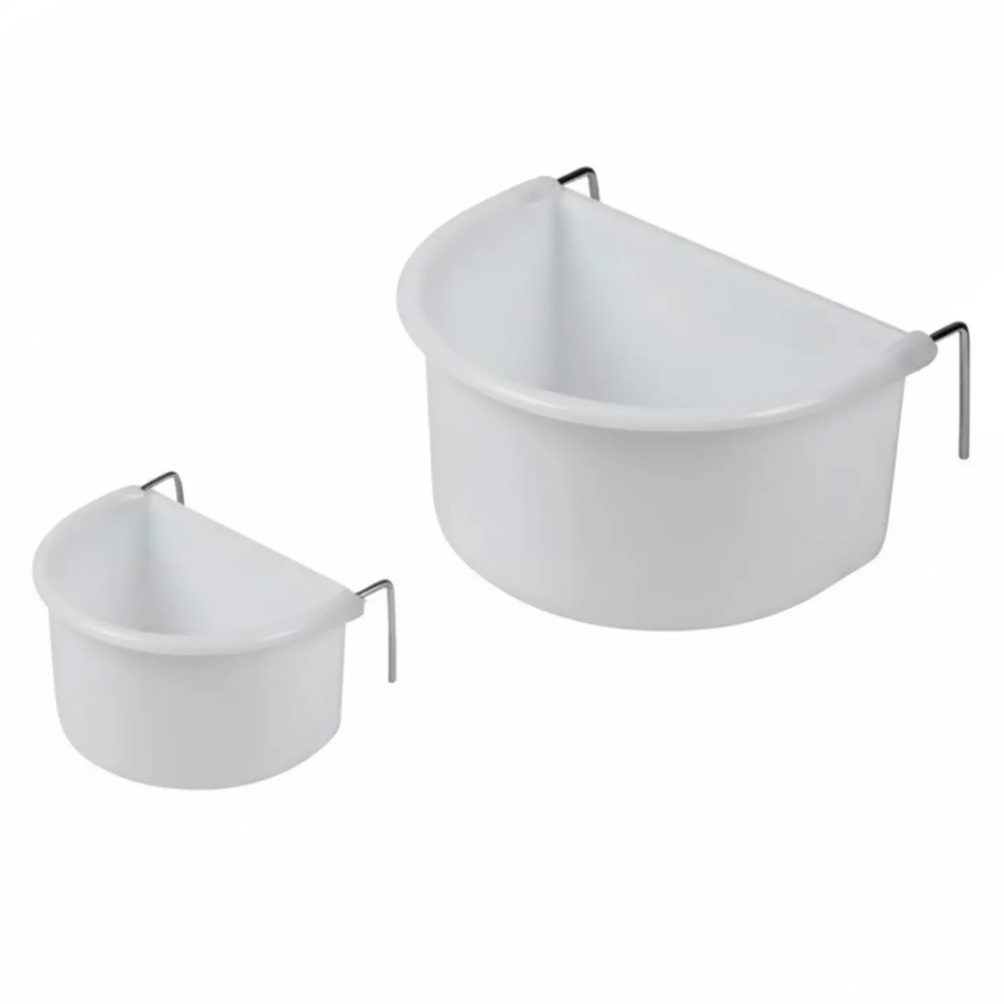 Fågelkopp Plast med Krokar – 80 ml / 250 ml