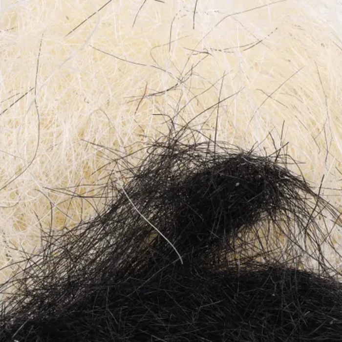 Bomaterial mix, Sisal, Hampa, Djurhår  –  300 g