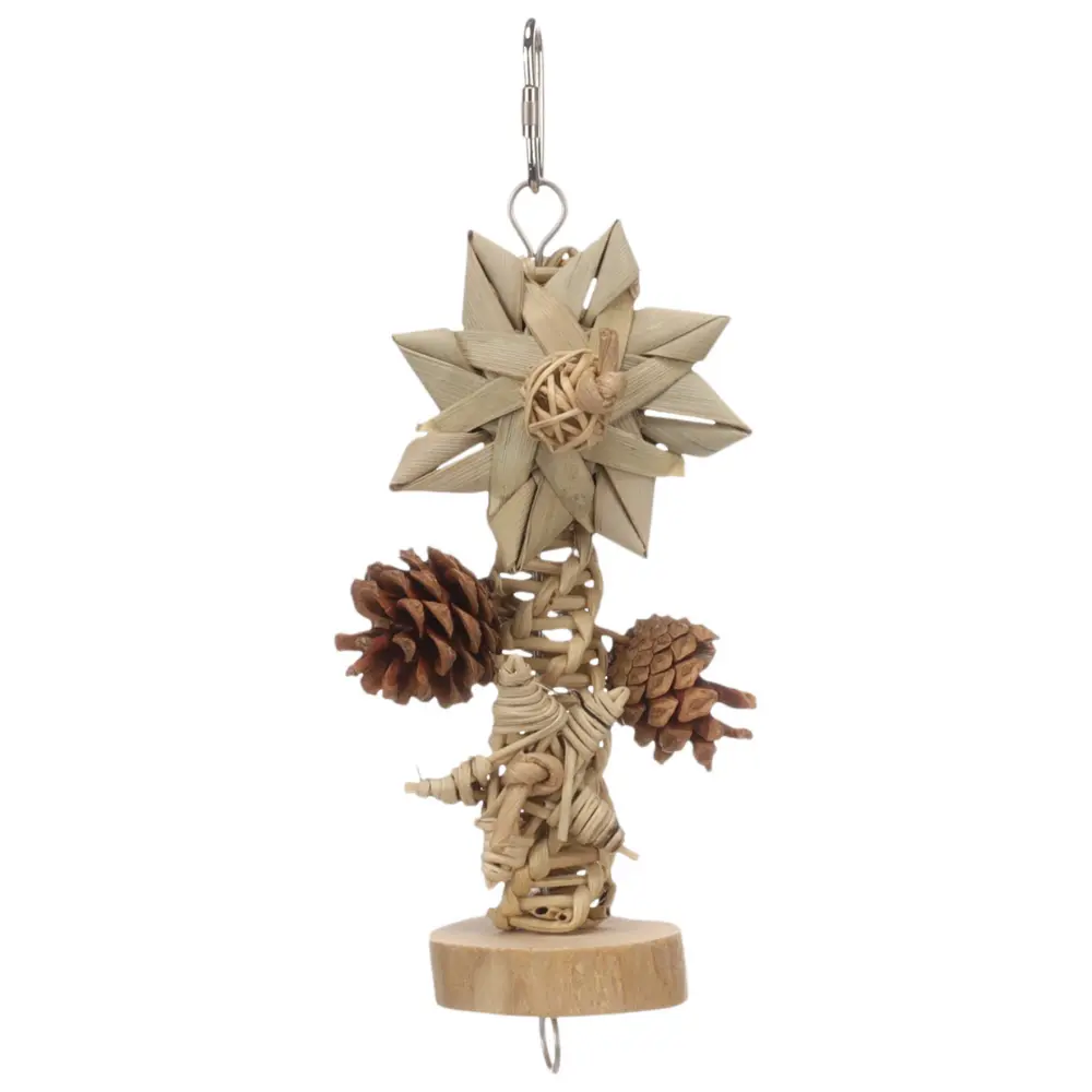 Hängleksak Elin 23 cm med kottar och stjärnor