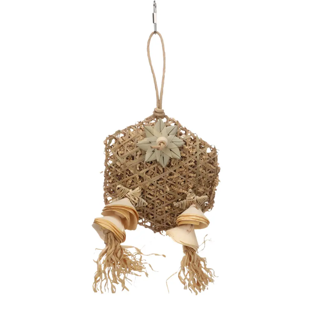 Hängleksak Luz 32 cm med papper, pärlor och tofsar