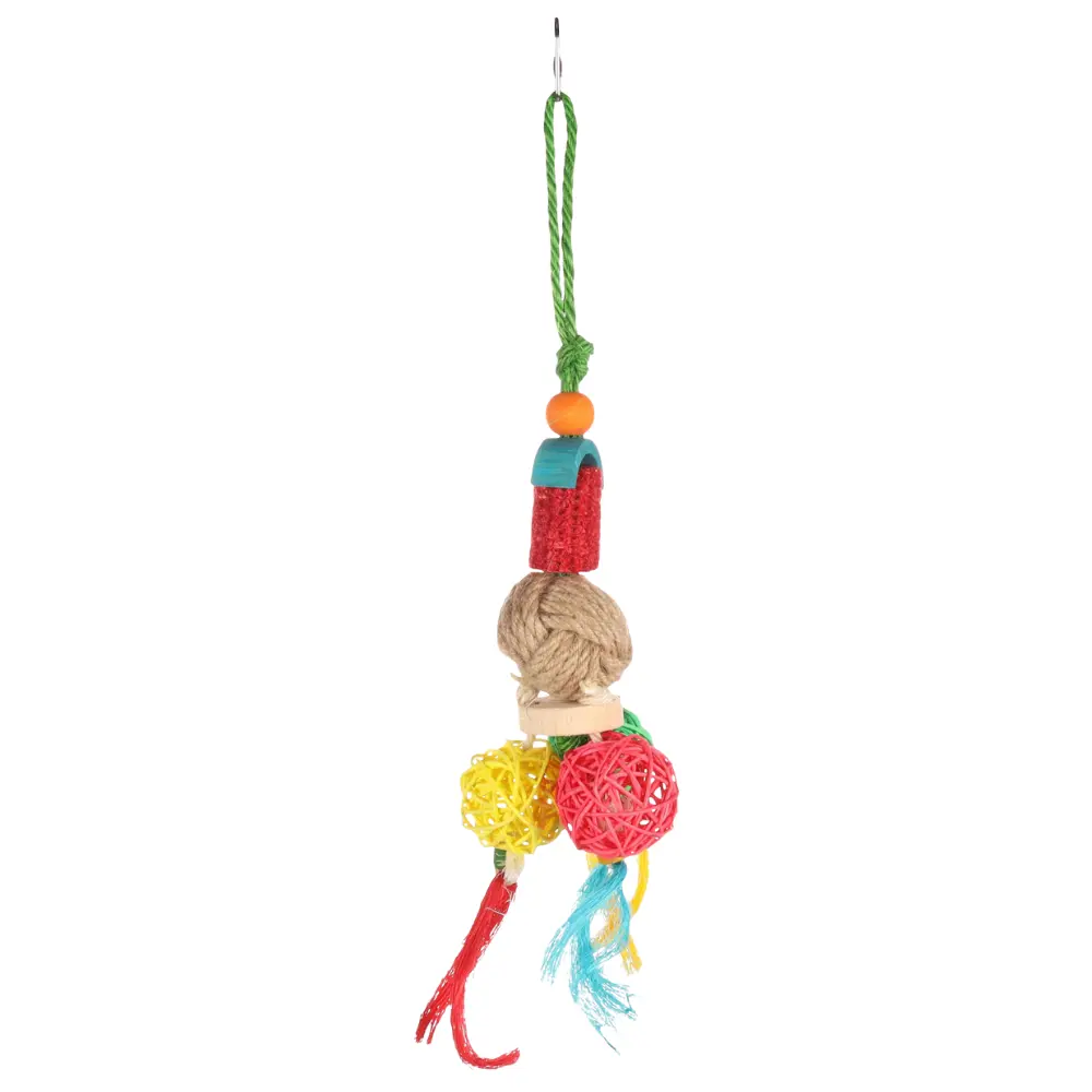 Fågelleksak med Majs och Repboll 40cm