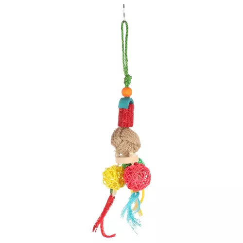 Fågelleksak med Majs och Repboll 40cm