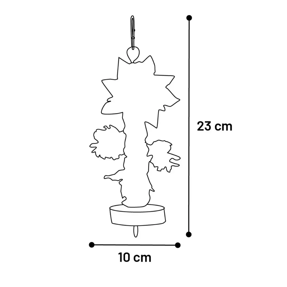 Hängleksak Elin 23 cm med kottar och stjärnor