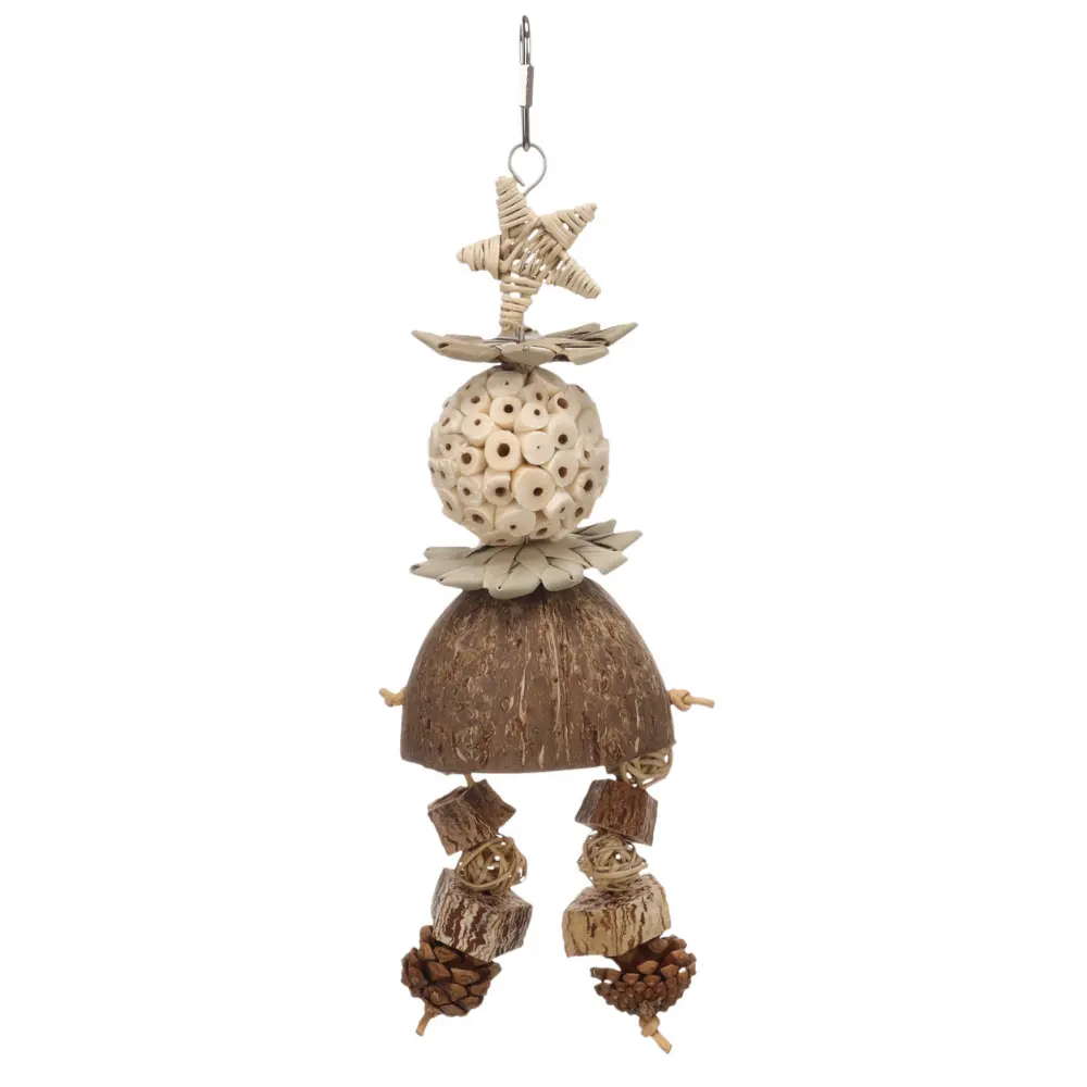 Hängleksak Geri 32 cm med Kokosnöt och rep
