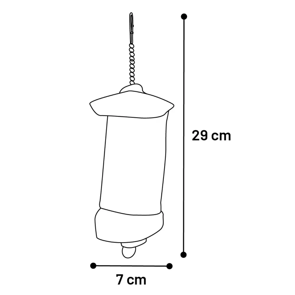 Hängleksak Oca 29 cm med kokos, snäckor och prasslande papper