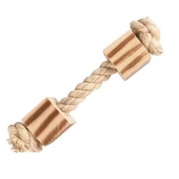 Hantel med Rep och Träbitar 16cm