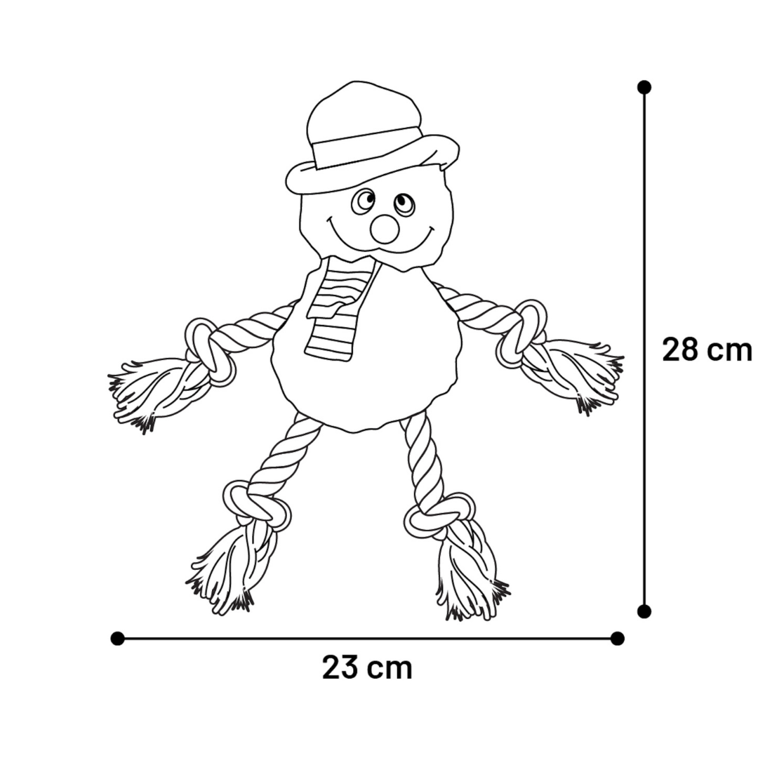 Julleksak Snögubbe till hund