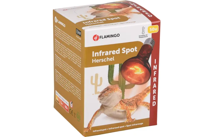 Värmelampa på 50w som ger ett varmt rött ljus till fåglar och kycklingar