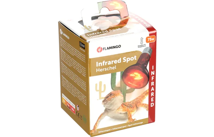 Infraröd värmelampa på 75w till papegojor och andra fåglar samt reptiler