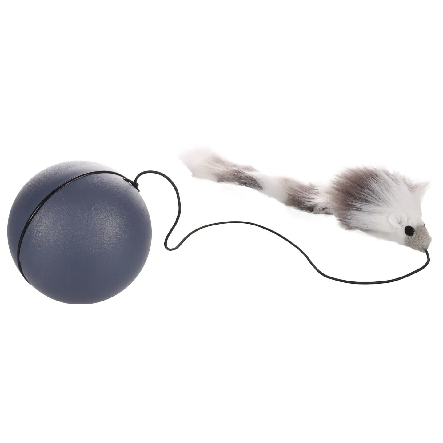 Elektronisk Kattleksak Rullande Boll Med Mus 8 cm
