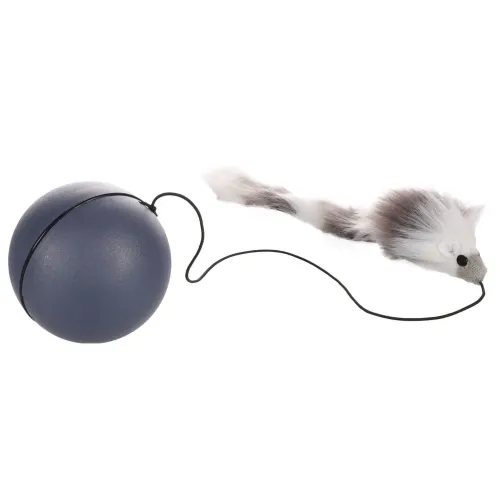 Elektronisk Kattleksak Rullande Boll Med Mus 8 cm