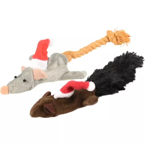 Julleksaker Mus 2-pack 10 cm