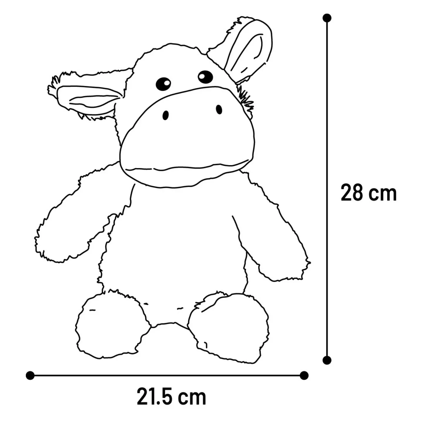 Hundleksak Blå Åsna i Plysch 28 cm