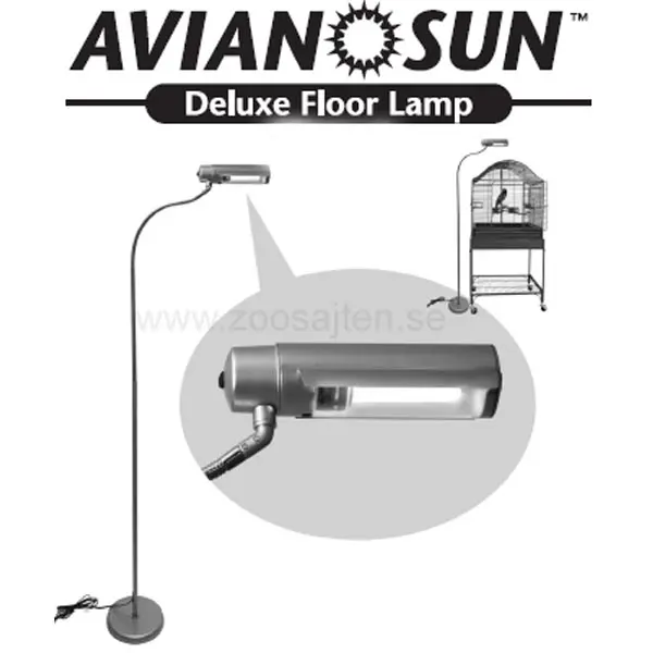 Golvarmatur till fågellampa