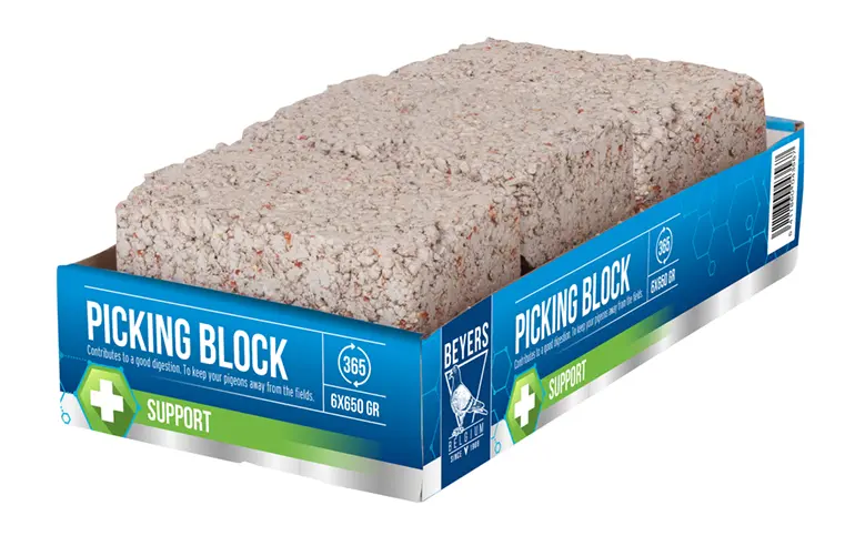 Lerblock till duvor