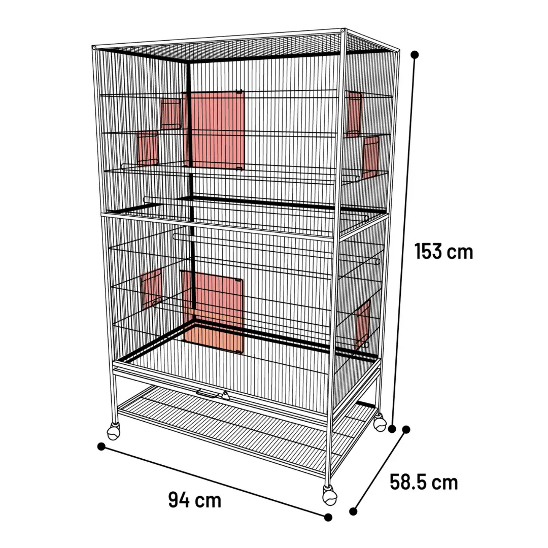 Voljär Valor Anthracite 94 cm