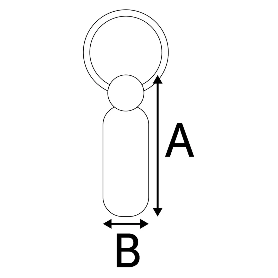 Address-tube Hosie Silver 2,1 cm