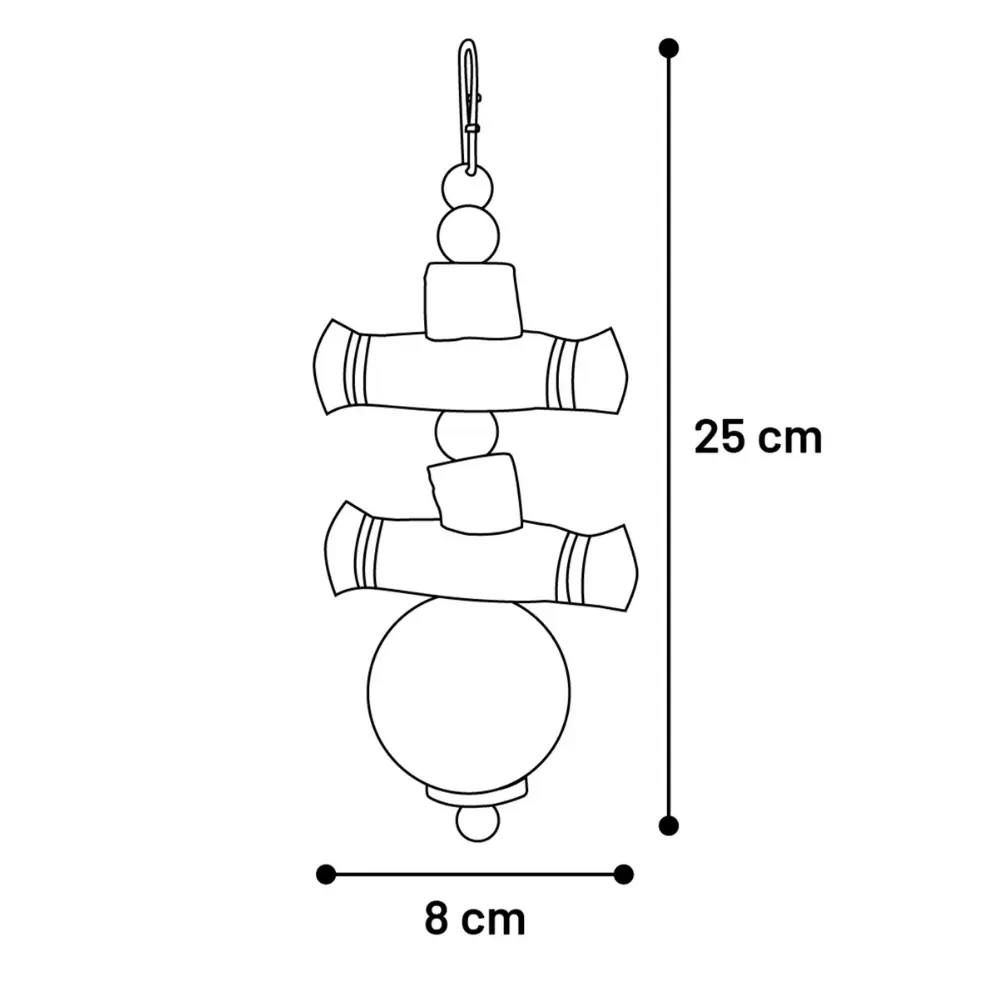 Hängleksak Aba 25 cm  med majskolv