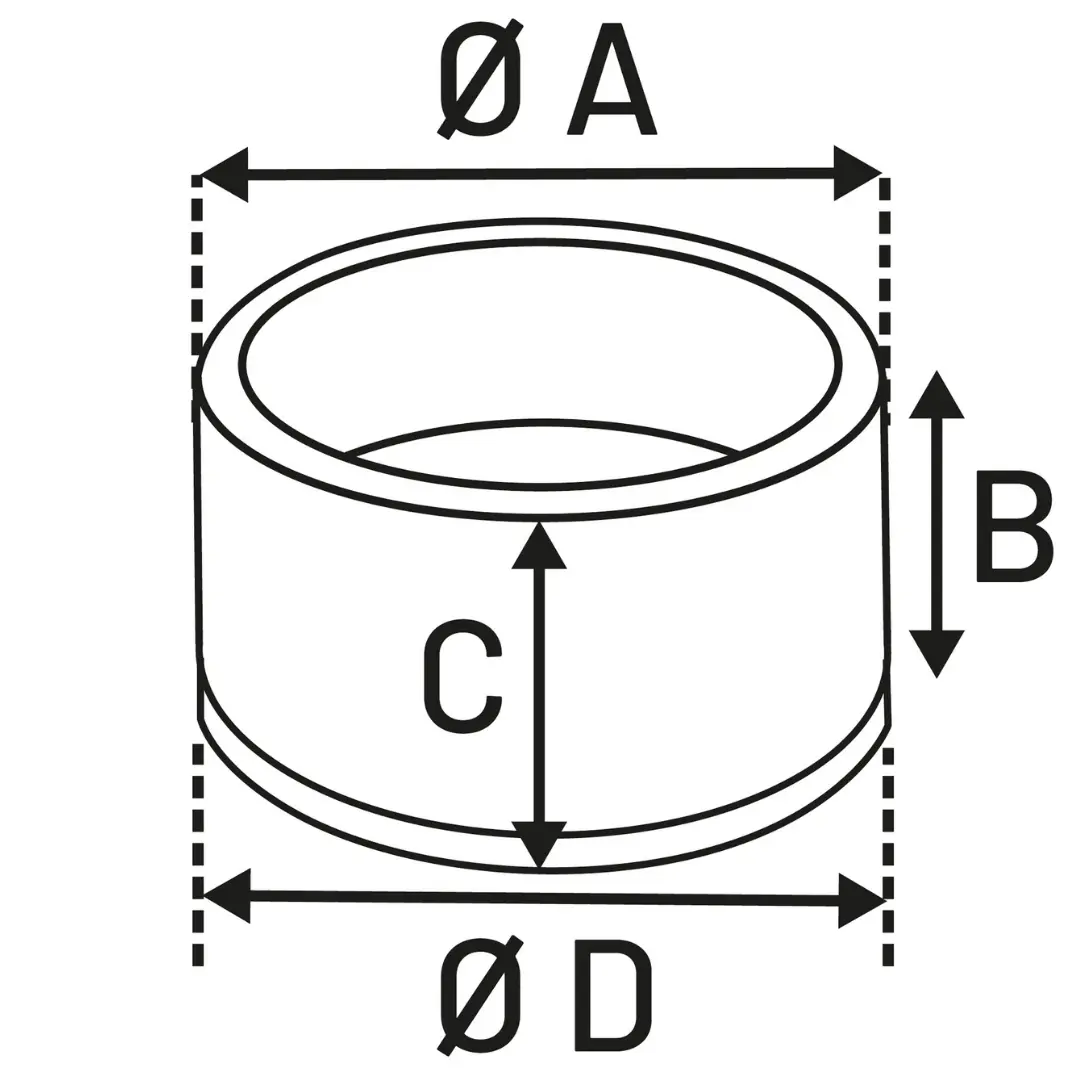 Matskål och vattenskål Bianco Rund  990 ml