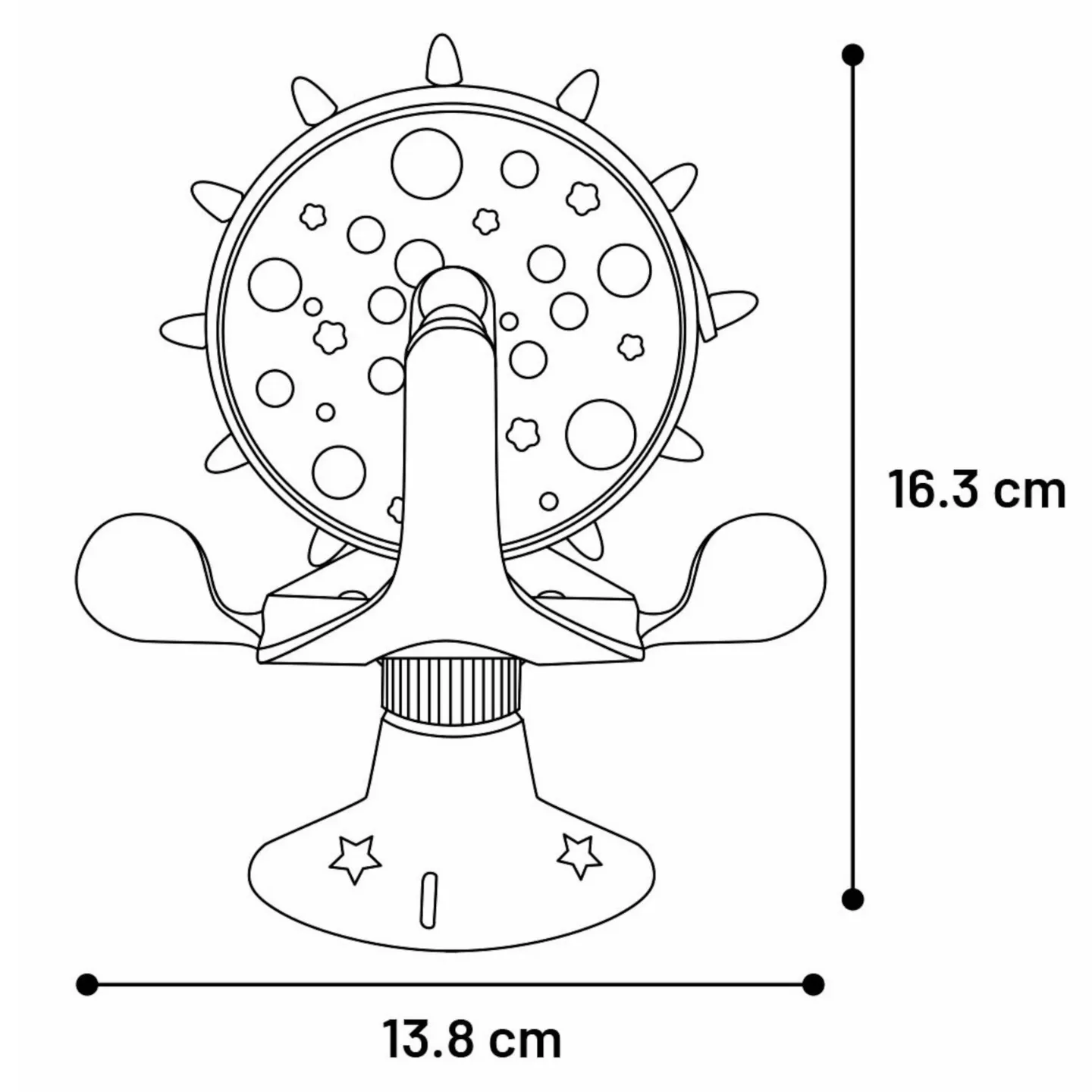 Godisdispenser och Aktiveringshjul 16 cm