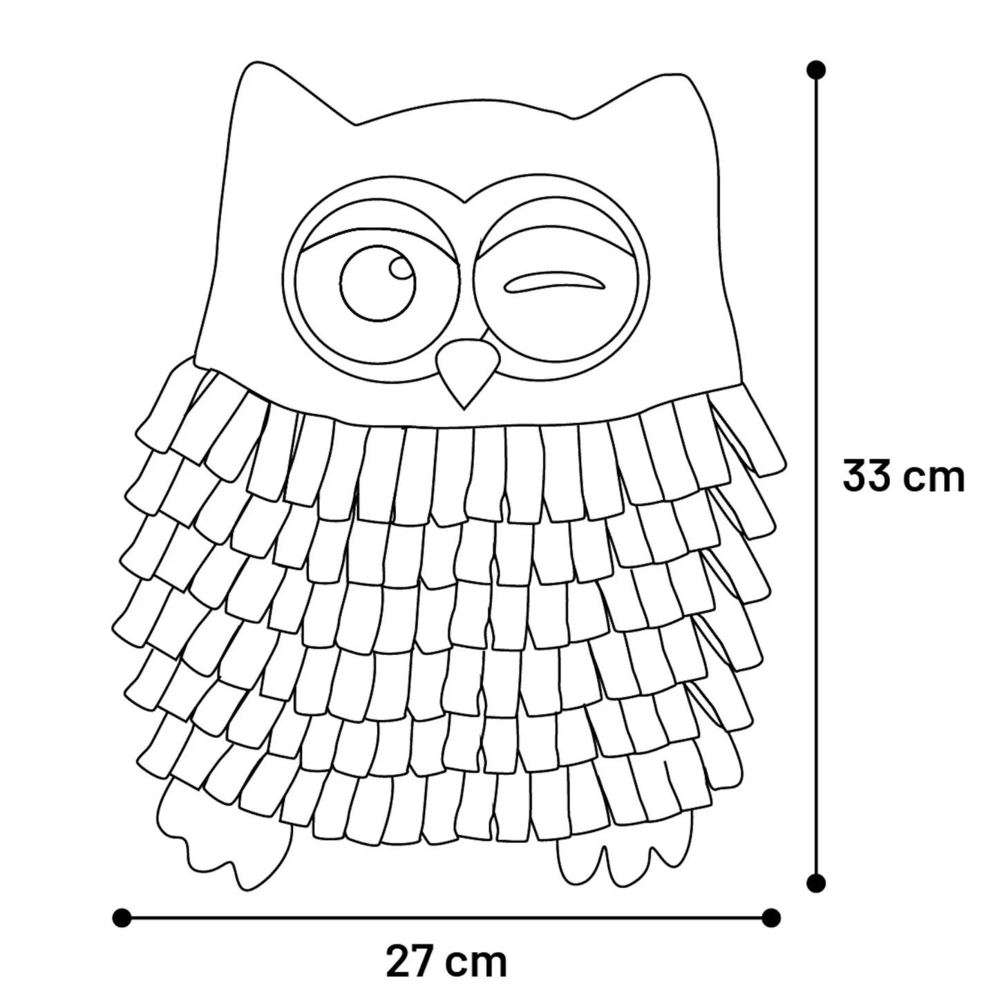 Aktiveringsmatta Uggla 33 cm