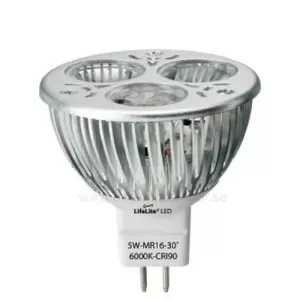 Dagsljus LED 5w MR16