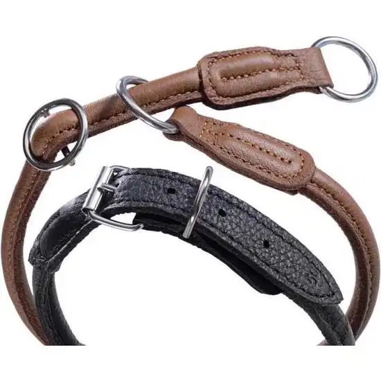 Halsband i Läder 50cm Svart