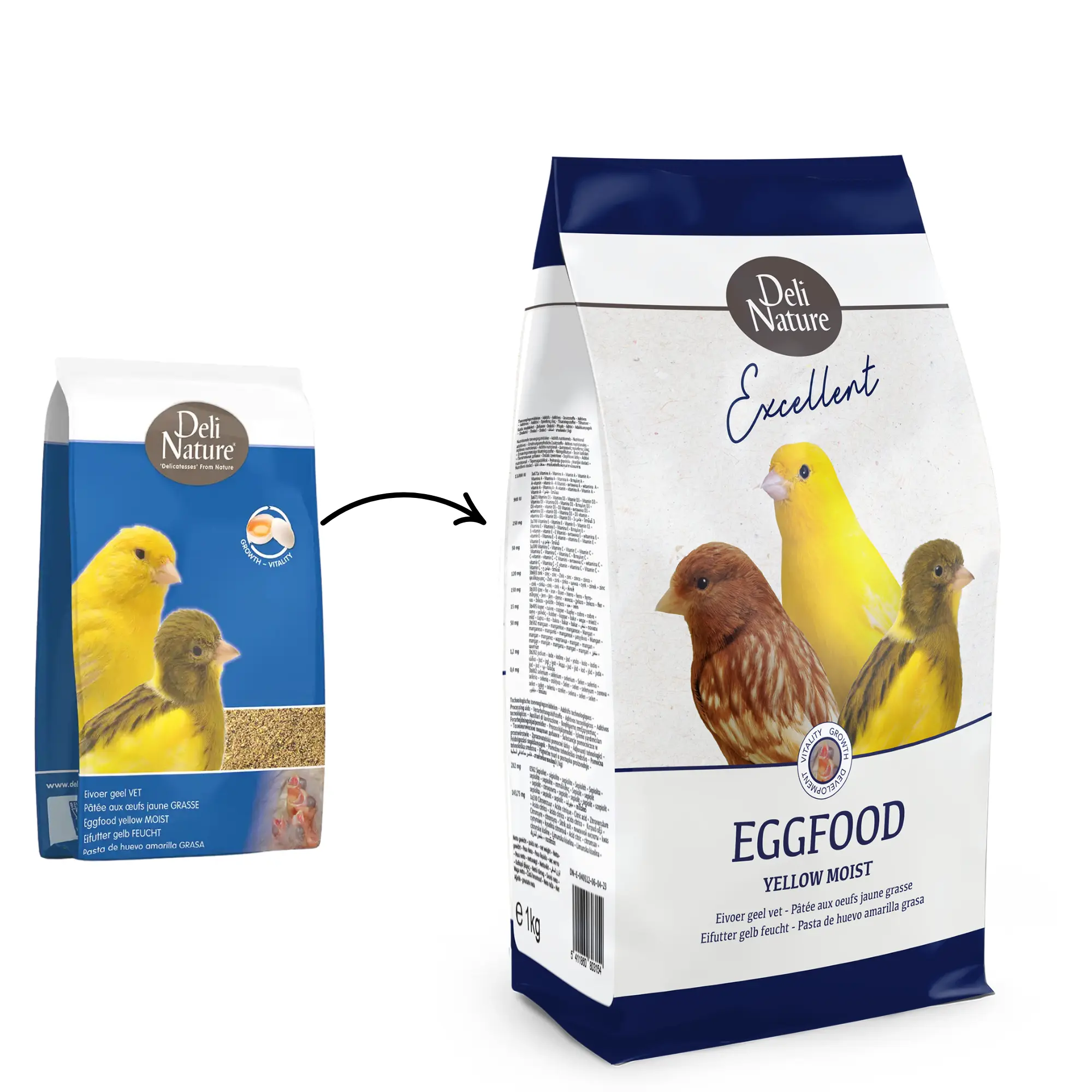 Äggfoder Kanarie fuktig