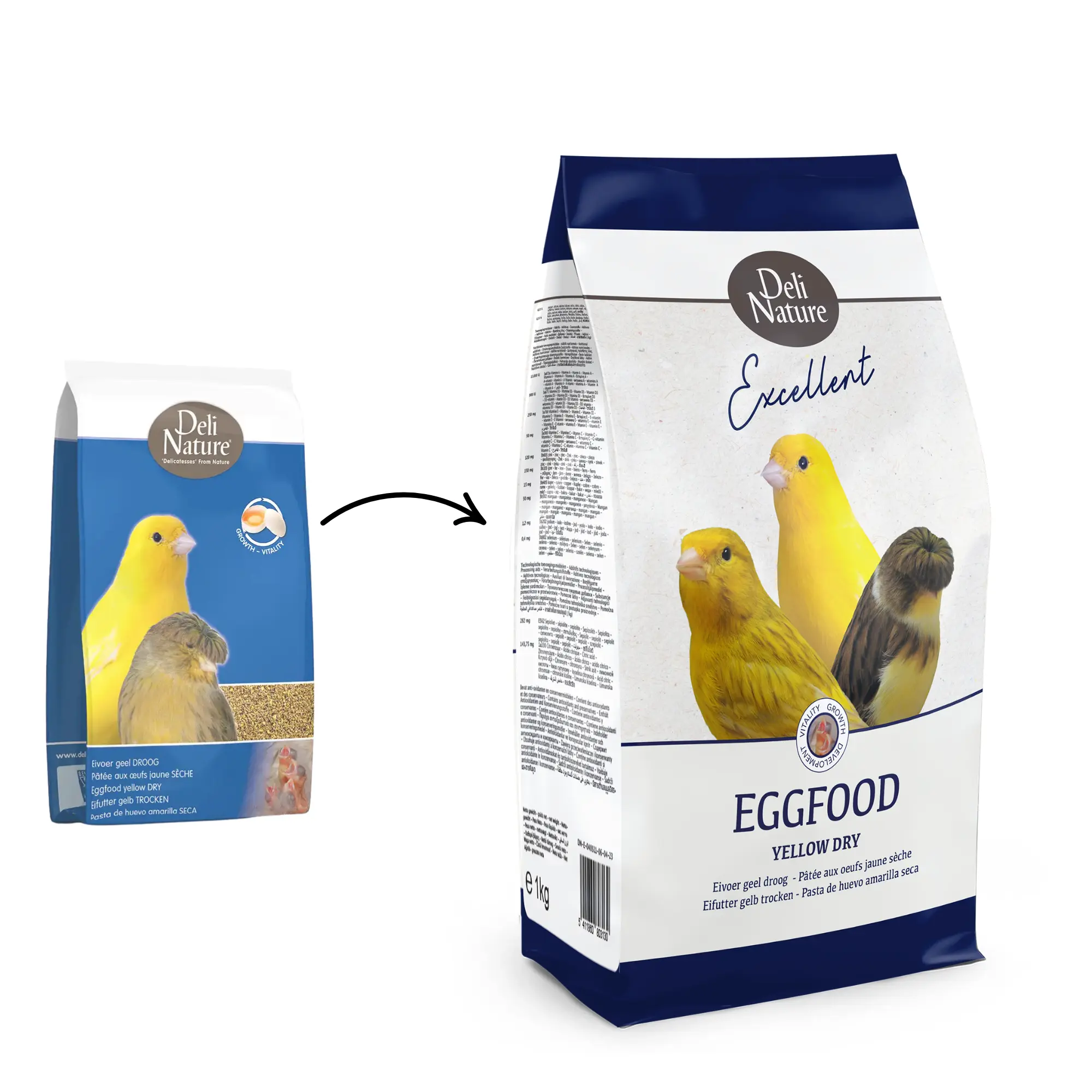 Äggfoder Kanarie torr 1kg