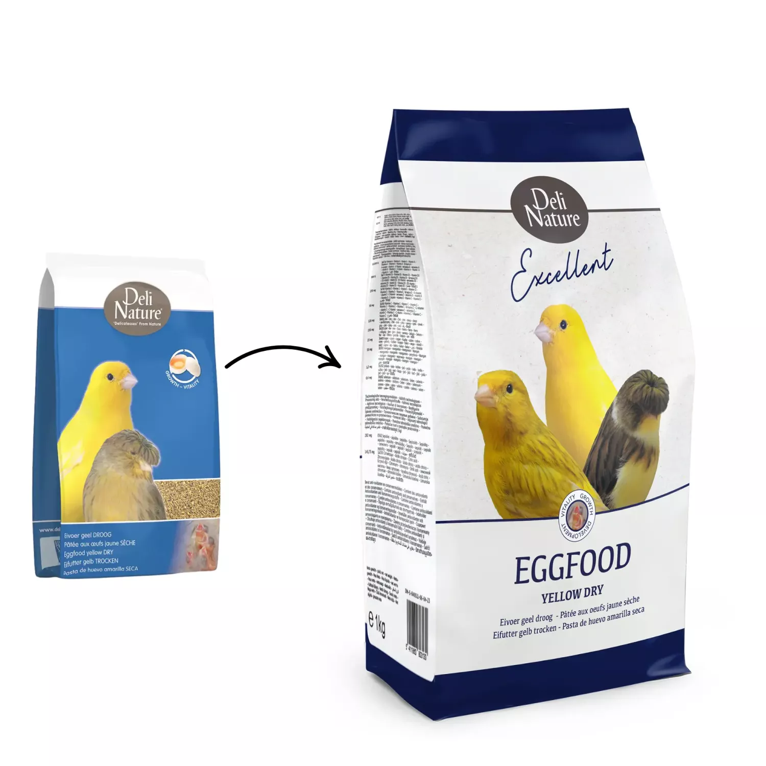 Äggfoder Kanarie torr 1kg