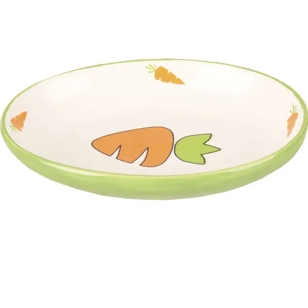 Oval keramikskål till mindre smådjur