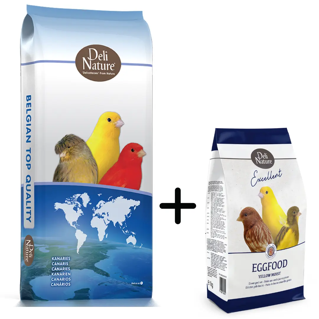 55 - Kanarieblandning Supreme 20kg + Gratis Äggfoder