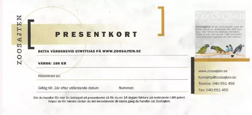 presentkort