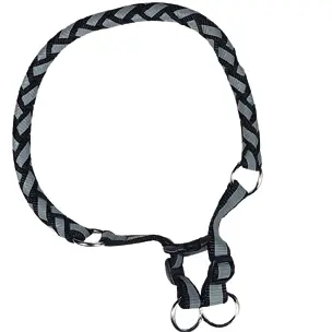 Reflexhalsband svart 40-50cm