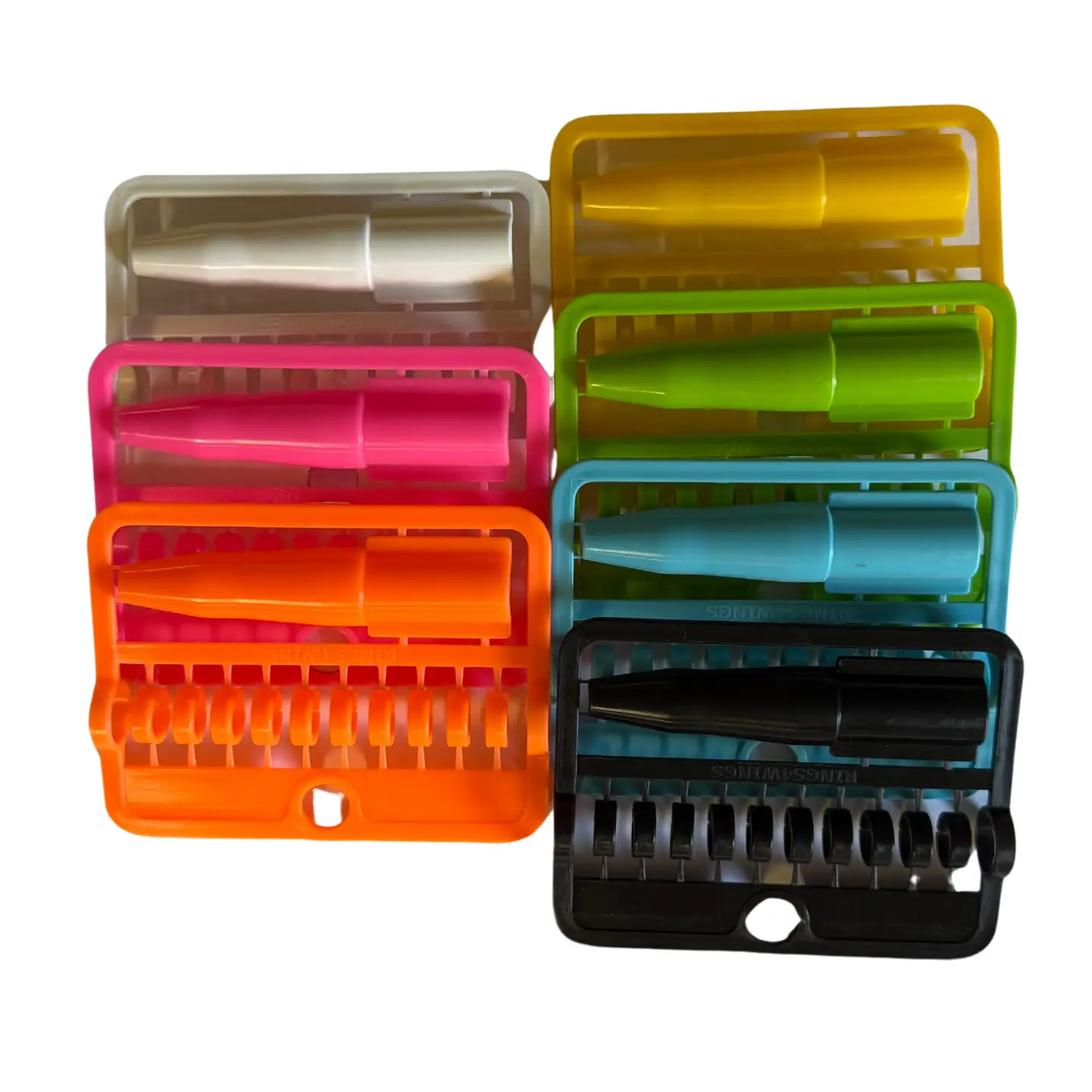 Plastringar till duvor 8 mm 10-pack