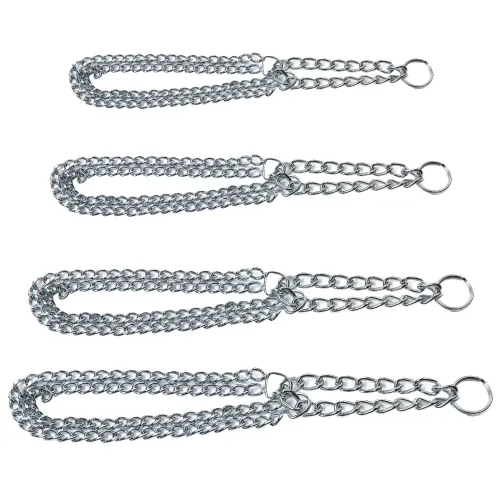 Halvstryp halsband med Dubbla kedjor 2 mm